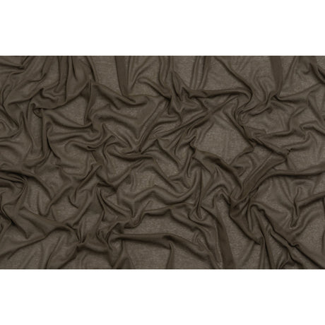 RADYAN stone gray cotton interlock knit fabric for soft apparel sewing, clothing designs, DIY projects, and creative crafts