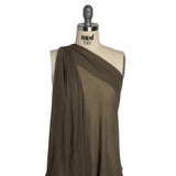 Lightweight Cotton Interlock Knit - Stone Gray - Designer Deadstock