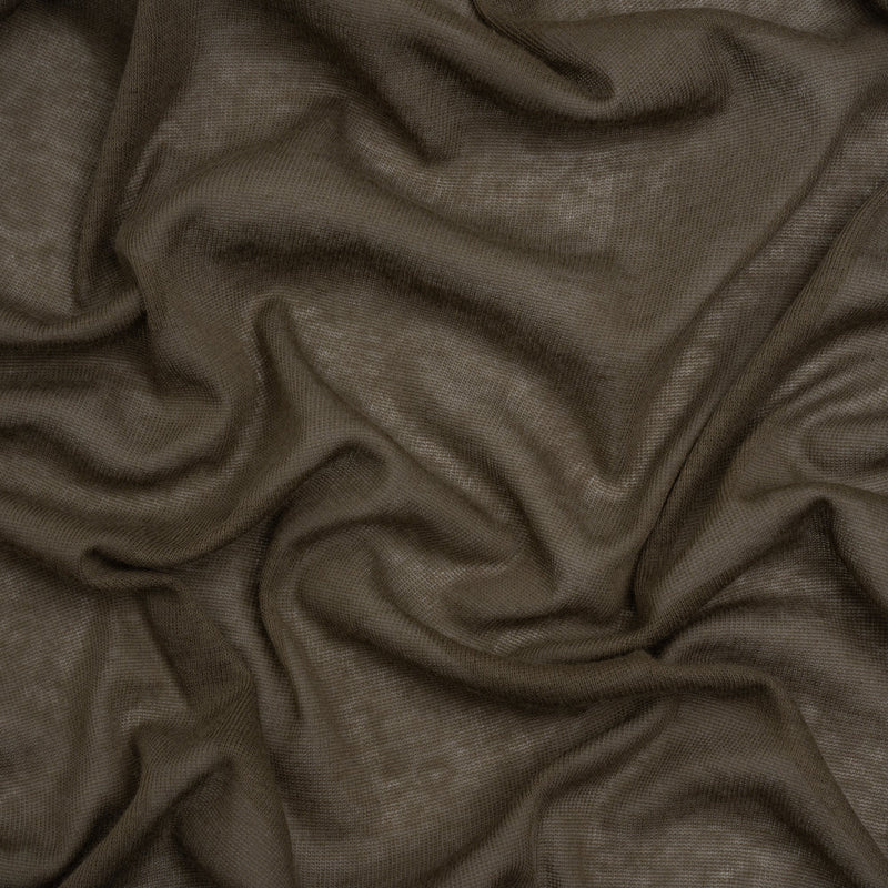 RADYAN stone gray cotton interlock knit fabric for soft apparel sewing, clothing designs, DIY projects, and creative crafts