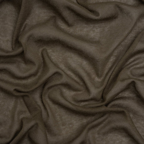 RADYAN stone gray cotton interlock knit fabric for soft apparel sewing, clothing designs, DIY projects, and creative crafts