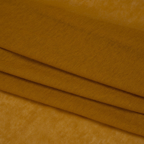 Lightweight Cotton Interlock Knit - Mustard Gold - Designer Deadstock