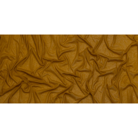 Lightweight Cotton Interlock Knit - Mustard Gold - Designer Deadstock