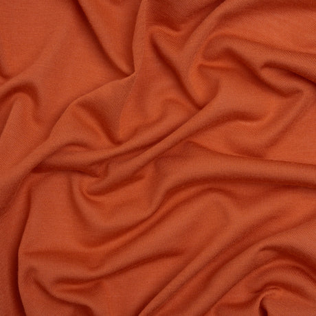 Polyester Jersey - Dark Orange - Designer Deadstock
