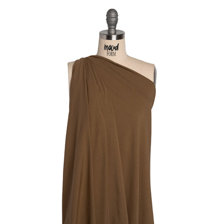 Stretch Rayon Jersey - Taupe - Designer Deadstock