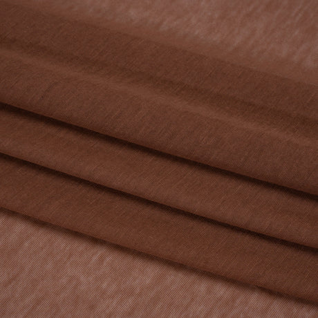 Featherweight Rayon Jersey - Auburn Brown - Designer Deadstock