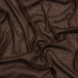 Featherweight Cotton Interlock Knit - Dark Brown - Designer Deadstock