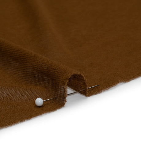 Lightweight Cotton Interlock Knit - Sandalwood Brown - Designer Deadstock