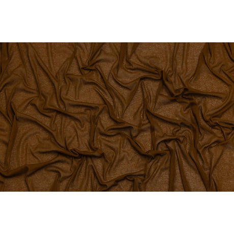 Lightweight Cotton Interlock Knit - Sandalwood Brown - Designer Deadstock
