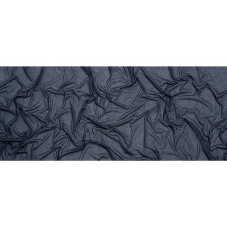 Lightweight Polyester Interlock Knit - Iris Blue - Designer Deadstock