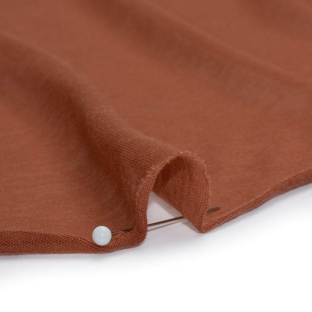 Featherweight Rayon Jersey - Dusty Orange - Designer Deadstock