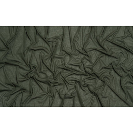 Lightweight Cotton Interlock Knit - Lichen Green - Designer Deadstock