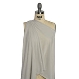 Rayon and Cotton Creped Jersey - Light Gray - Designer Deadstock