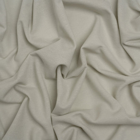 Rayon and Cotton Creped Jersey - Light Gray - Designer Deadstock