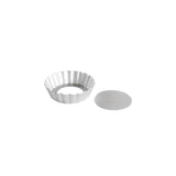 Fat Daddios Fluted Tart Pan with Removable Bottom, 3-3/4" Diameter x 1" High