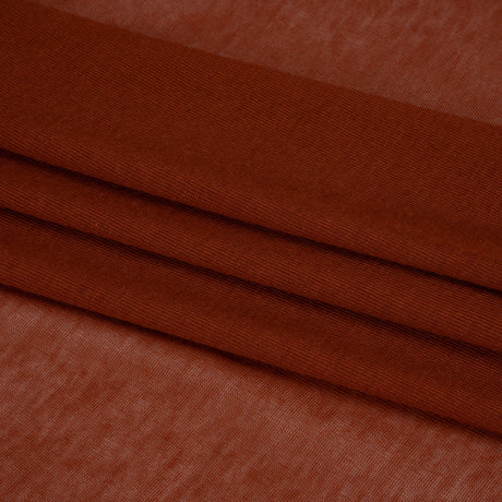 Lightweight Rayon Interlock Knit - Dark Orange - Designer Deadstock