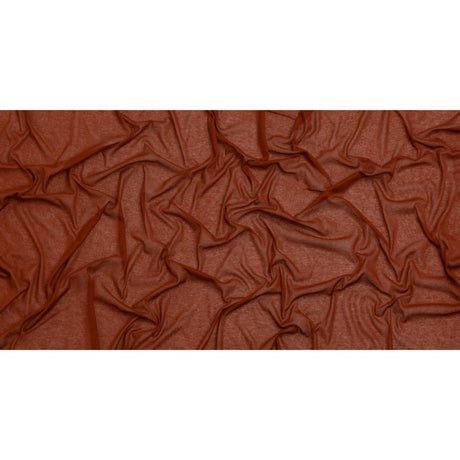 Lightweight Rayon Interlock Knit - Dark Orange - Designer Deadstock