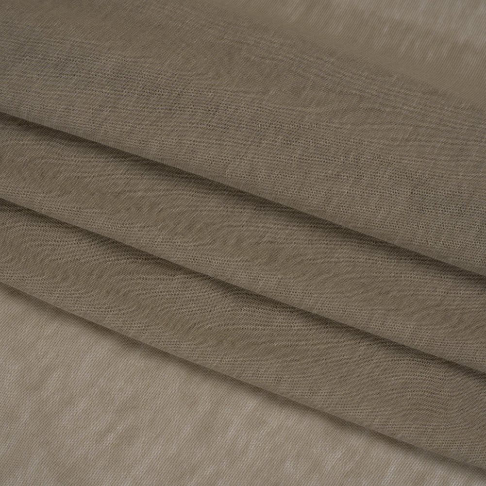 Featherweight Cotton Jersey - Vintage Khaki Gray - Designer Deadstock