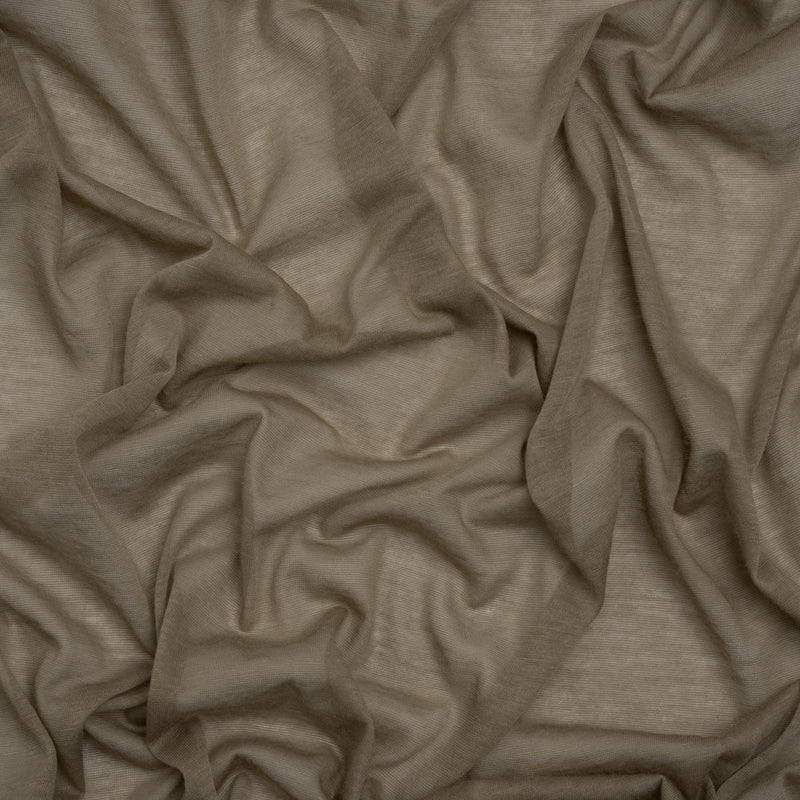 Featherweight Cotton Jersey - Vintage Khaki Gray - Designer Deadstock