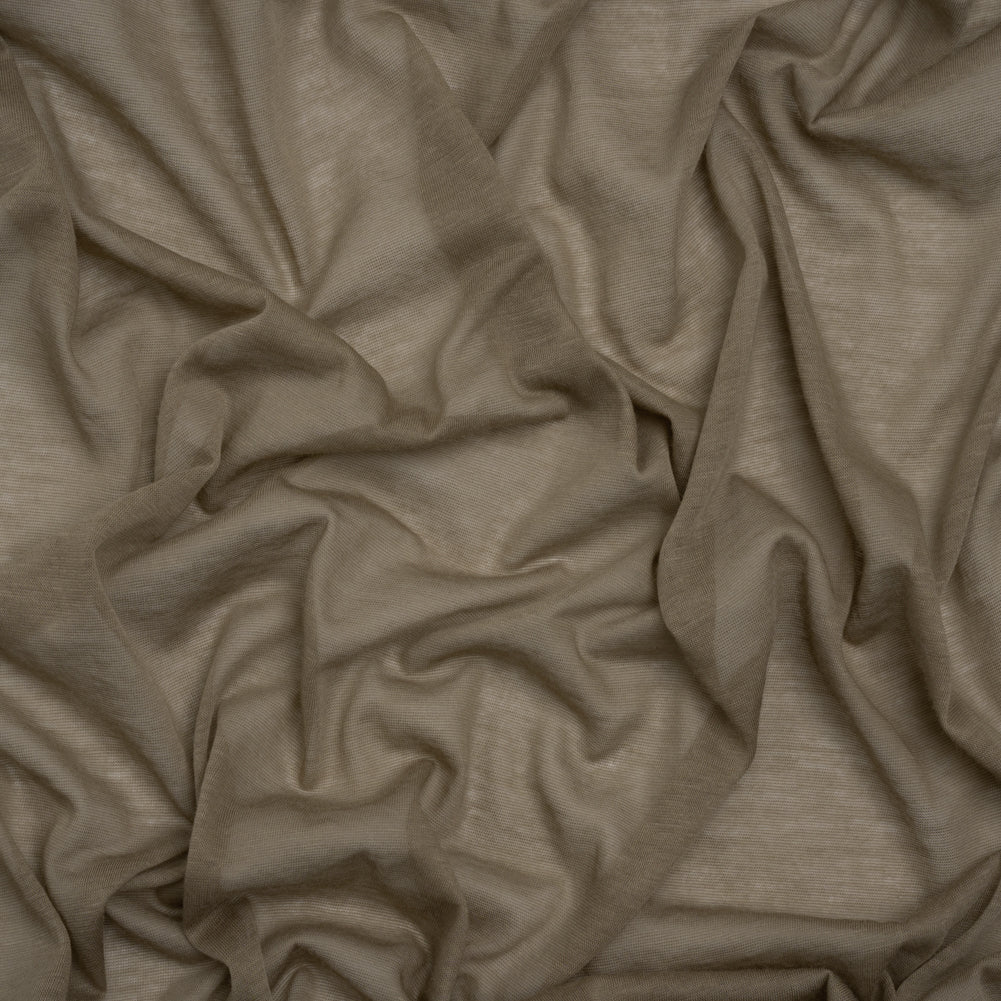 Featherweight Cotton Jersey - Vintage Khaki Gray - Designer Deadstock