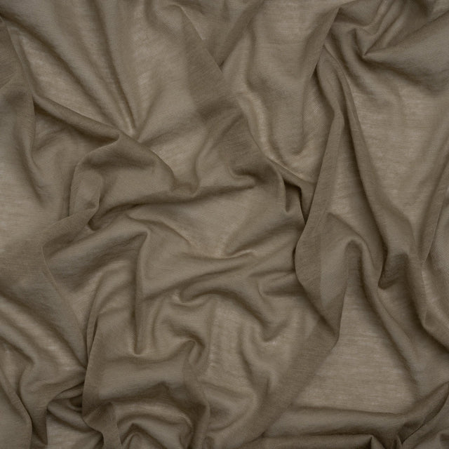 Featherweight Cotton Jersey - Vintage Khaki Gray - Designer Deadstock