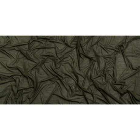 Featherweight Rayon Jersey - Army Green - Designer Deadstock