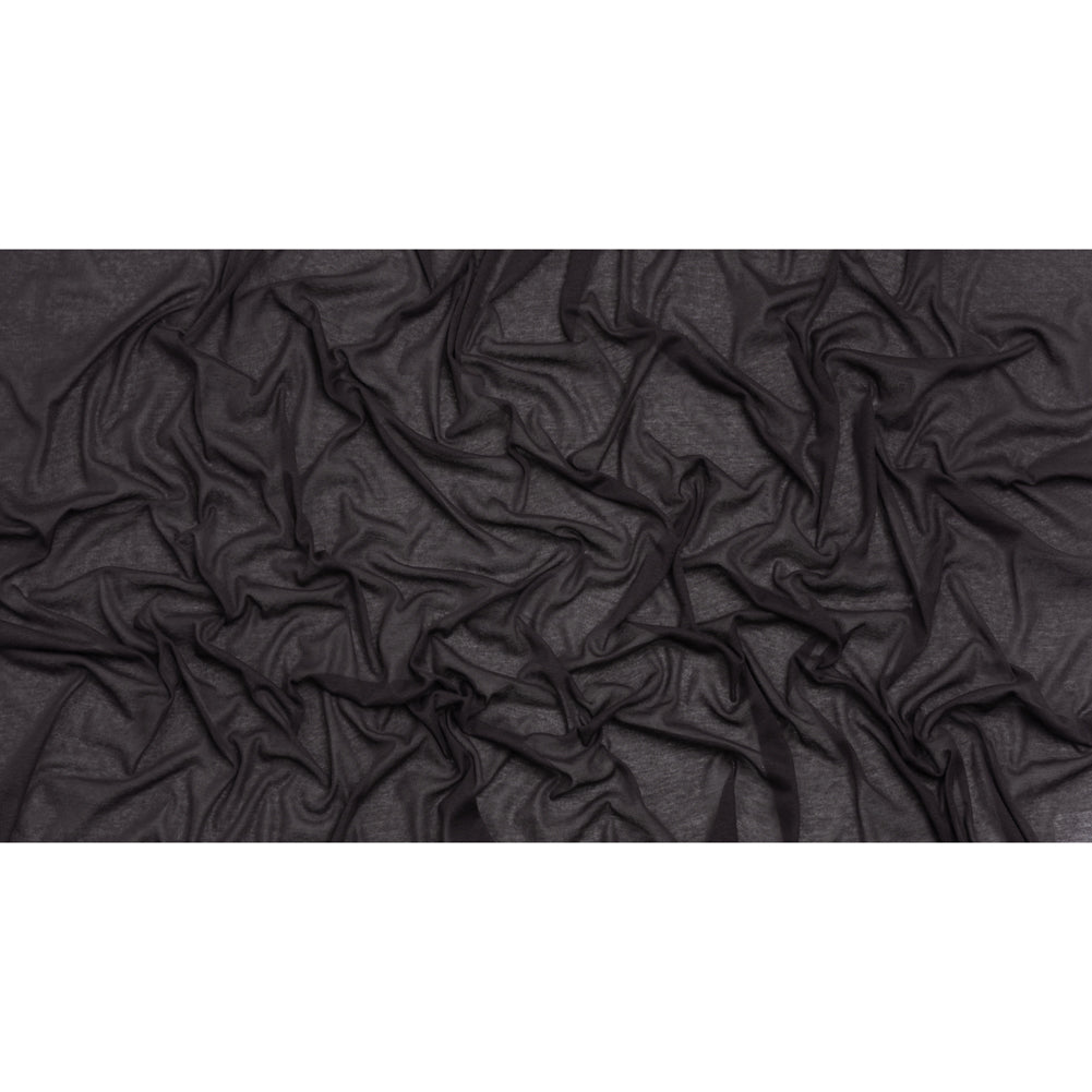 Featherweight Cotton Interlock Knit - Dark Purple - Designer Deadstock