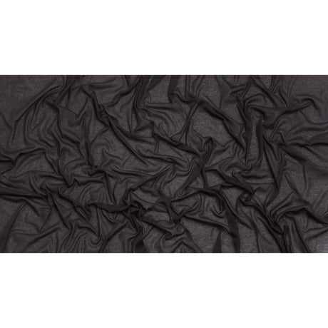 Featherweight Cotton Interlock Knit - Dark Purple - Designer Deadstock