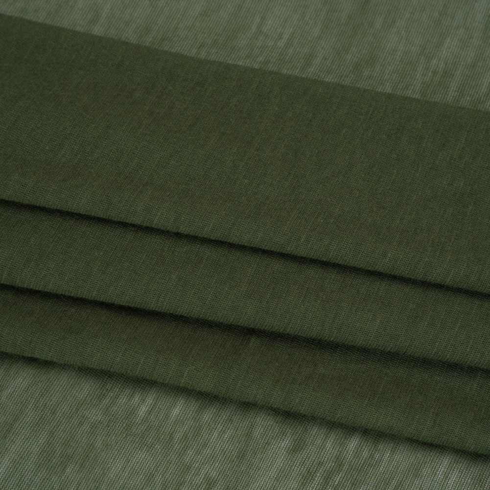 Featherweight Cotton Jersey - Herb Green - Designer Deadstock