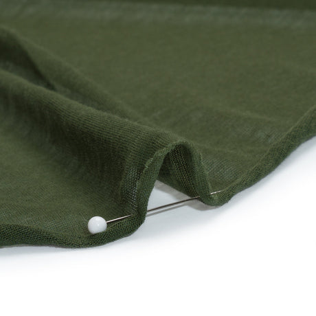 Featherweight Cotton Jersey - Herb Green - Designer Deadstock