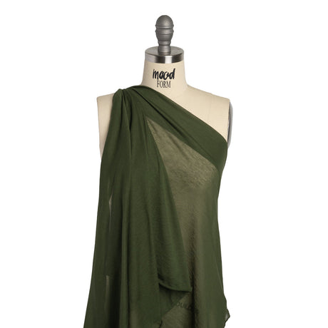 Featherweight Cotton Jersey - Herb Green - Designer Deadstock