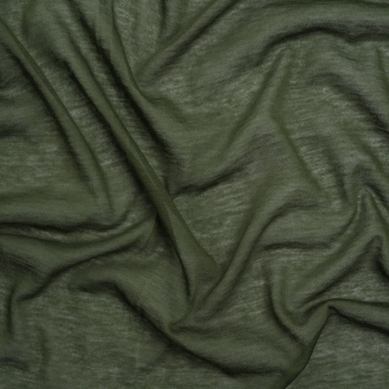 Featherweight Cotton Jersey - Herb Green - Designer Deadstock