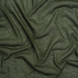 Featherweight Cotton Jersey - Herb Green - Designer Deadstock