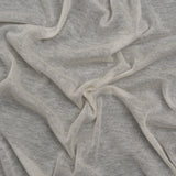 Lightweight Polyester Interlock Knit - Ivory - Designer Deadstock