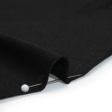 Lightweight Rayon Jersey - Black - Designer Deadstock