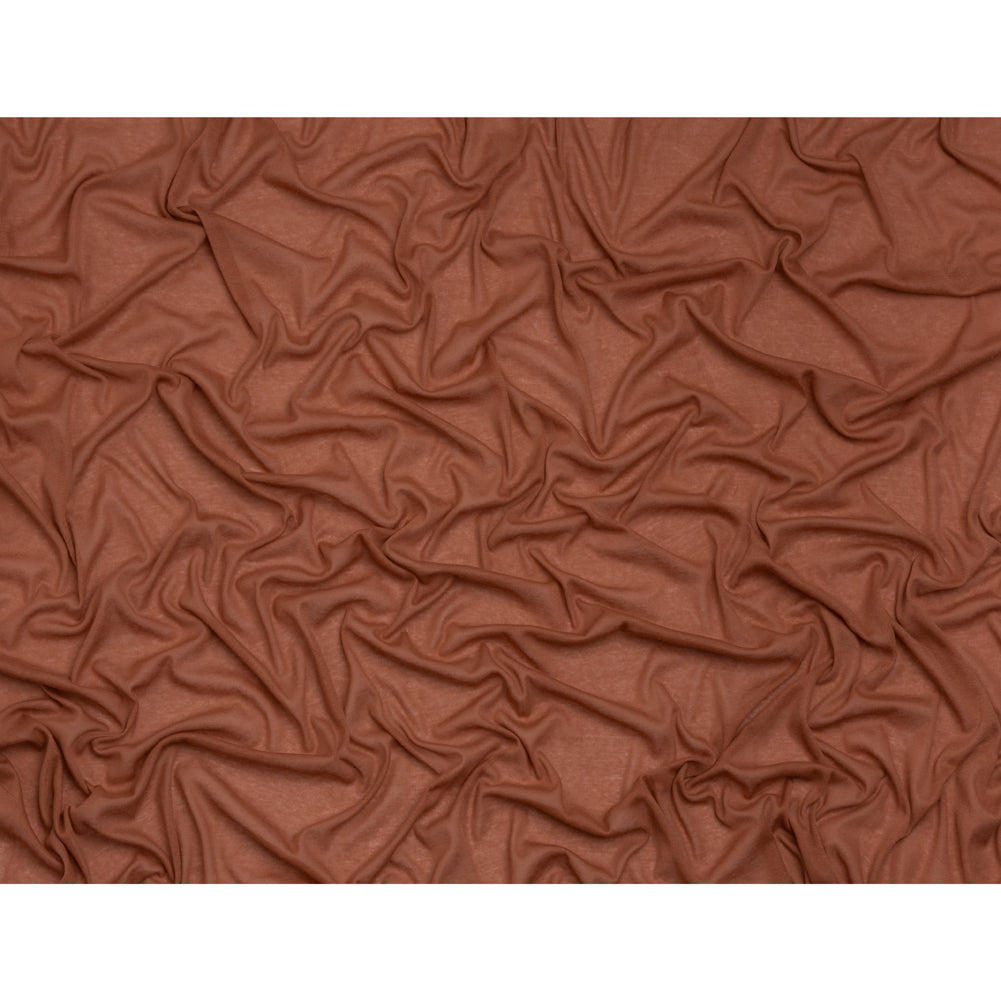Lightweight Cotton Interlock Knit - Dusty Orange - Designer Deadstock