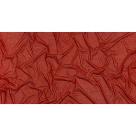 Featherweight Rayon Jersey - Warm Red - Designer Deadstock
