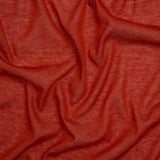 Featherweight Rayon Jersey - Warm Red - Designer Deadstock