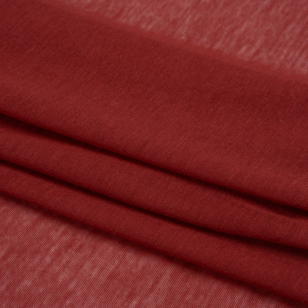 Featherweight Rayon Jersey - Wine Red - Designer Deadstock