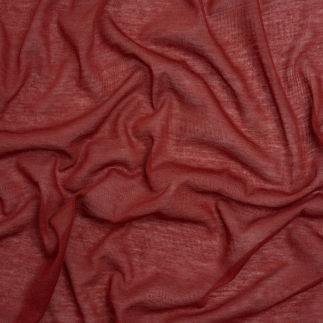 Featherweight Rayon Jersey - Wine Red - Designer Deadstock