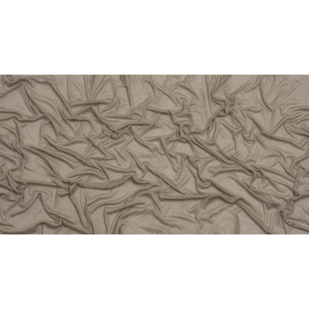 Lightweight Polyester Interlock Knit - Harbor Gray - Designer Deadstock