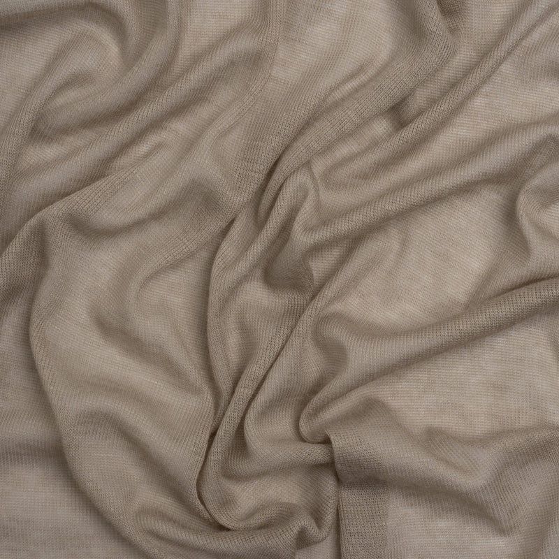 Lightweight Polyester Interlock Knit - Harbor Gray - Designer Deadstock