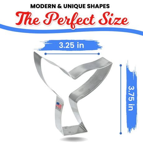 Whale Mermaid Tail Cookie Cutter 3.75" B1017