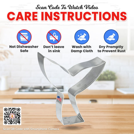 Whale Mermaid Tail Cookie Cutter 3.75" B1017