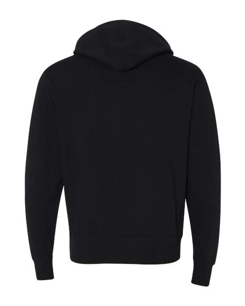 Heathered French Terry Full-Zip Hooded Sweatshirt