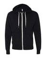 Heathered French Terry Full-Zip Hooded Sweatshirt