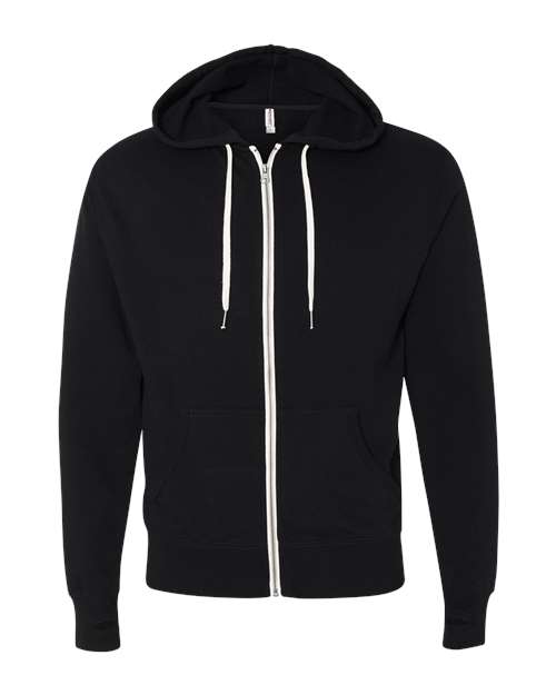 Independent Trading Co. Unisex Heathered French Terry Full-Zip Hooded Sweatshirt
