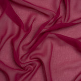 Polyester Georgette - Dark Pink - Designer Deadstock