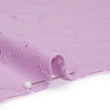 Stretch Polyester Jersey with Eyelets - Lavender Circles - Designer Deadstock