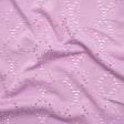 Stretch Polyester Jersey with Eyelets - Lavender Circles - Designer Deadstock