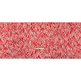 Stretch Polyester Tricot - Scarlet Red and White Leafy Stems - Designer Deadstock